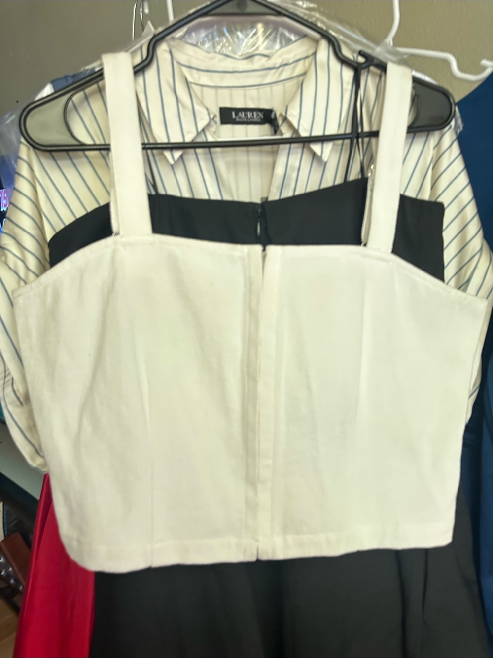 Sage White Square-Neck Crop Top